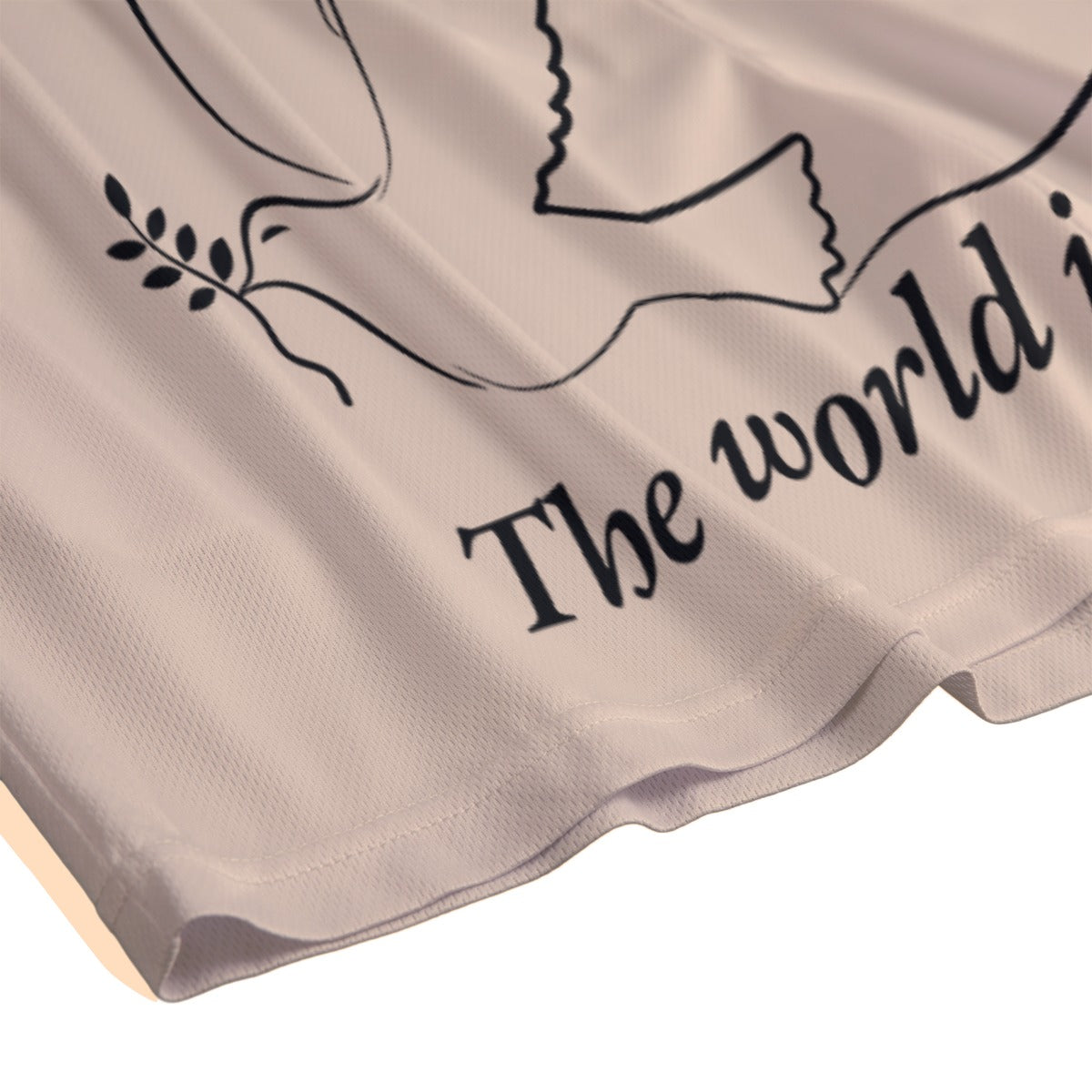 "Angelic" unisex mesh shorts TAN/BLACK