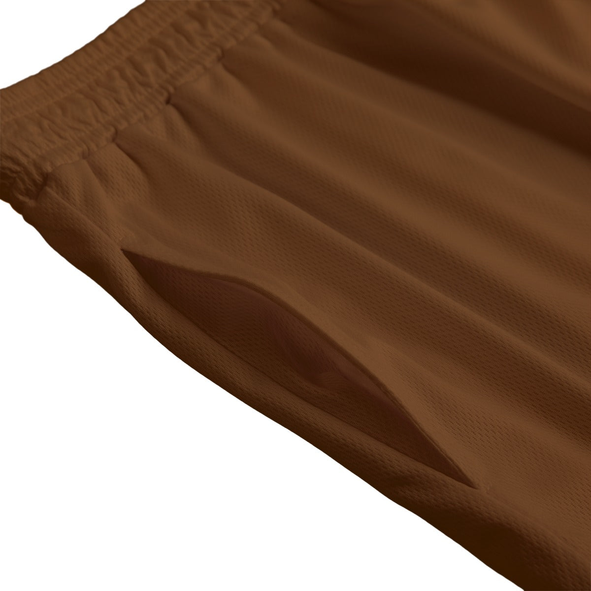 "Love Fly" unisex mesh shorts BROWN/WHITE