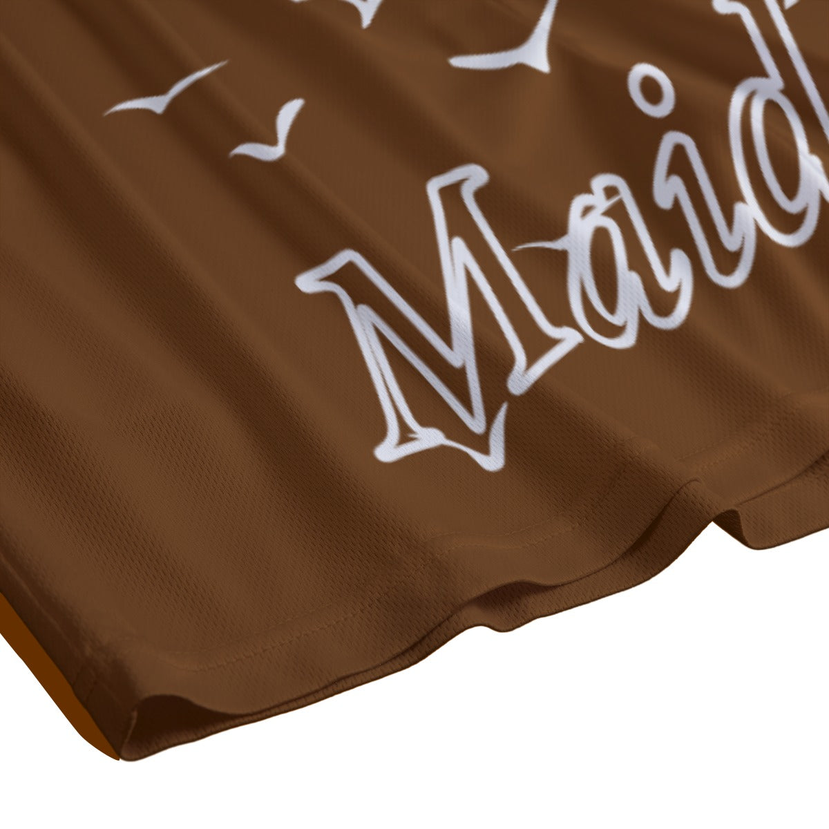 "Love Fly" unisex mesh shorts BROWN/WHITE
