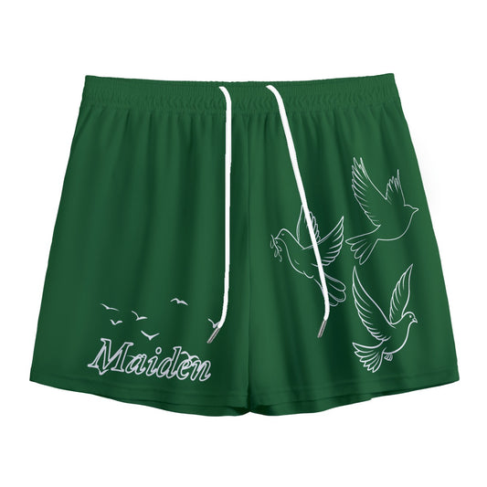 "Love Fly" unisex mesh shorts GREEN/WHITE