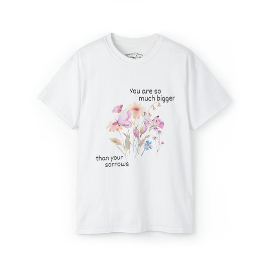 "Floral sorrow" unisex tee