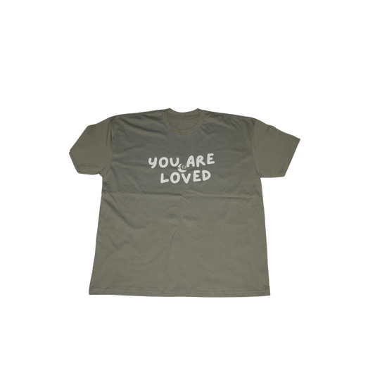 "You are loved" heavyweight tee