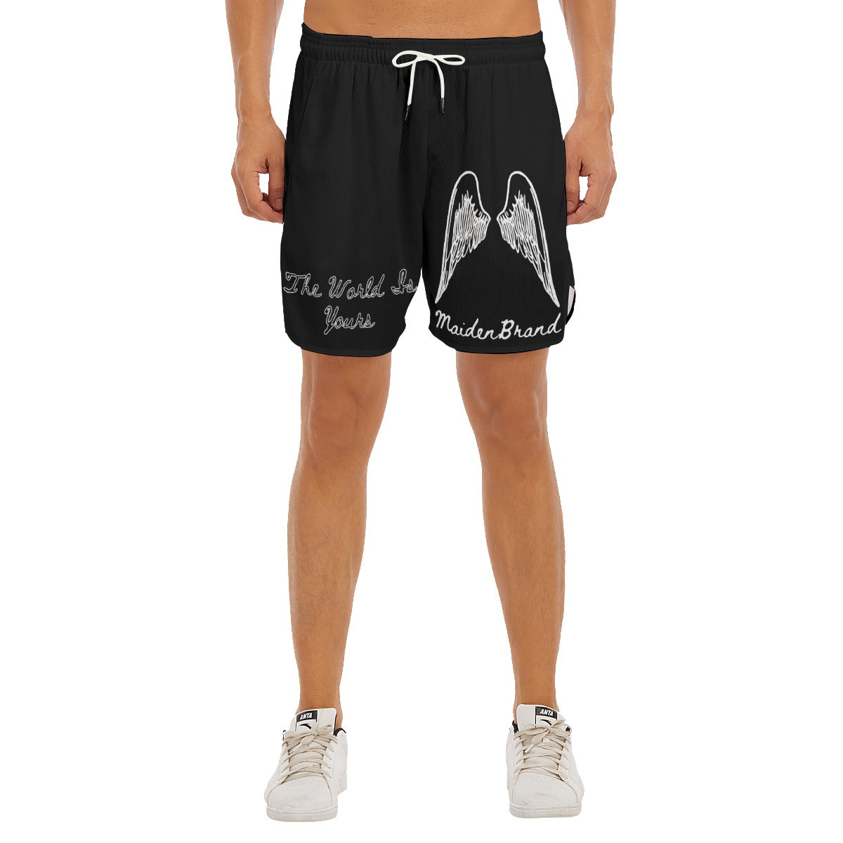 Unisex "Savior" shorts BLACK/WHITE