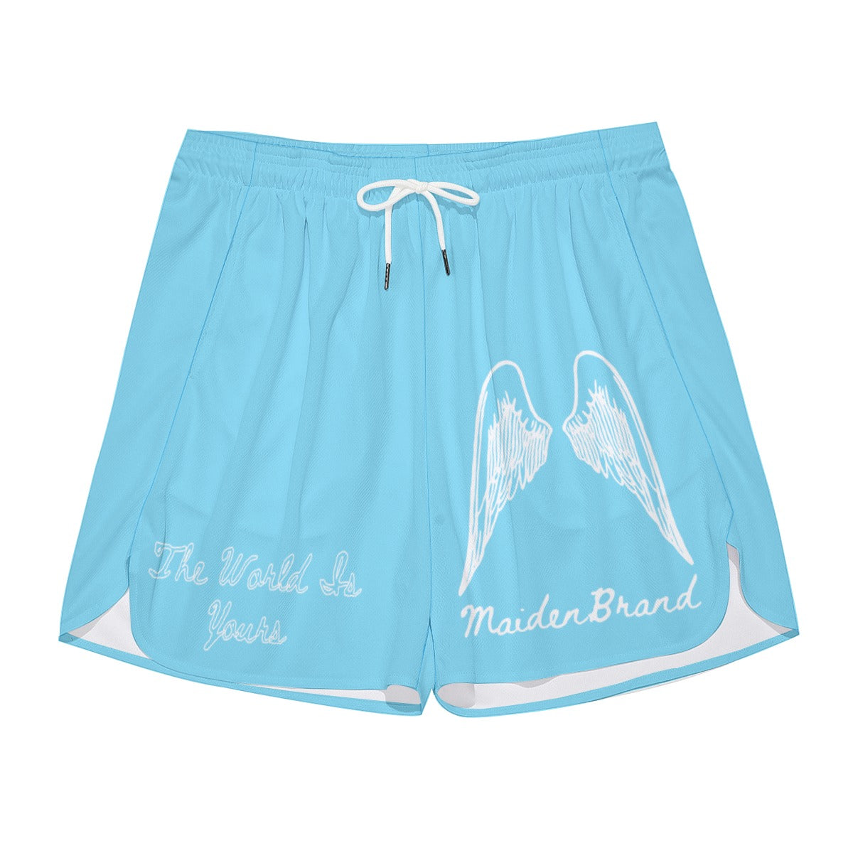 Unisex "Savior" shorts LIGHT BLUE/WHITE