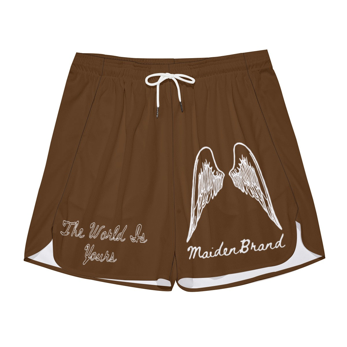 Unisex "savior" shorts BROWN/WHITE