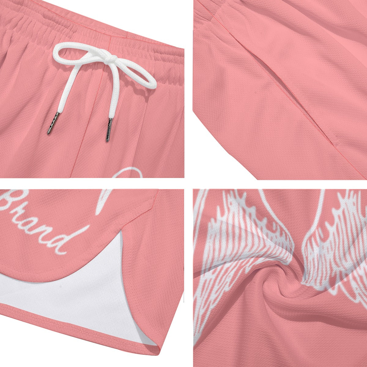 Unisex "savior" shorts PINK/WHITE