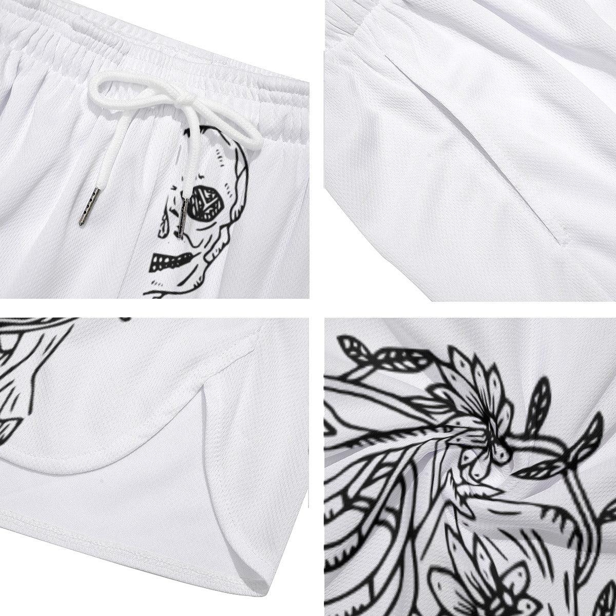 Skeleton "the world is yours" Athletic Shorts