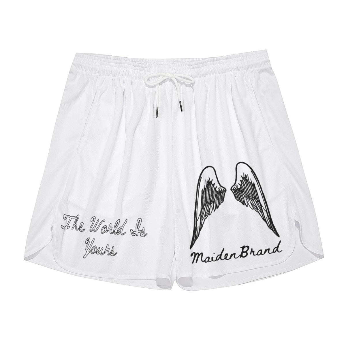 Unisex "savior" shorts WHITE/BLACK