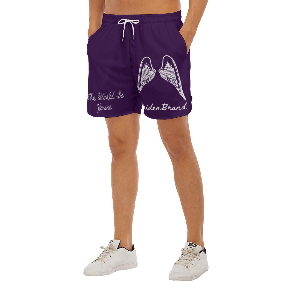 Unisex "savior" shorts PURPLE/WHITE