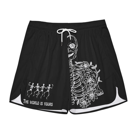 Skeleton "the world is yours" Athletic Shorts (alternate)