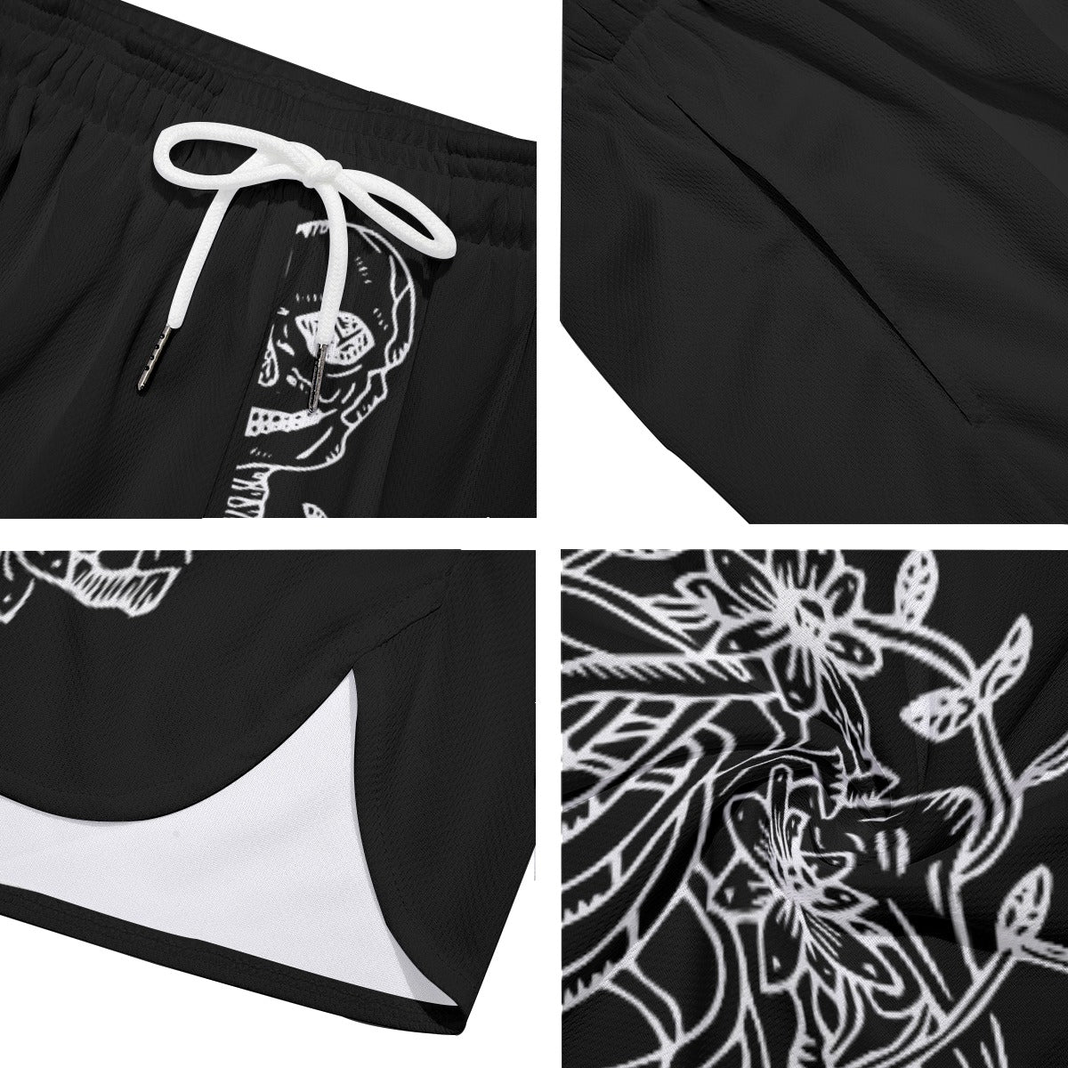 Skeleton "the world is yours" Athletic Shorts (alternate)